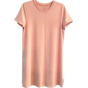Grana Peruvian Pima Cotton Tee Dress Small Light Pink
